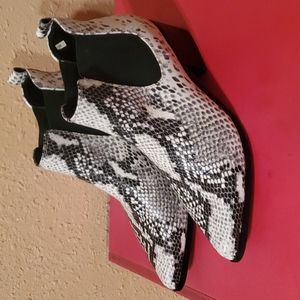 Blondo snakeskin ankle boots